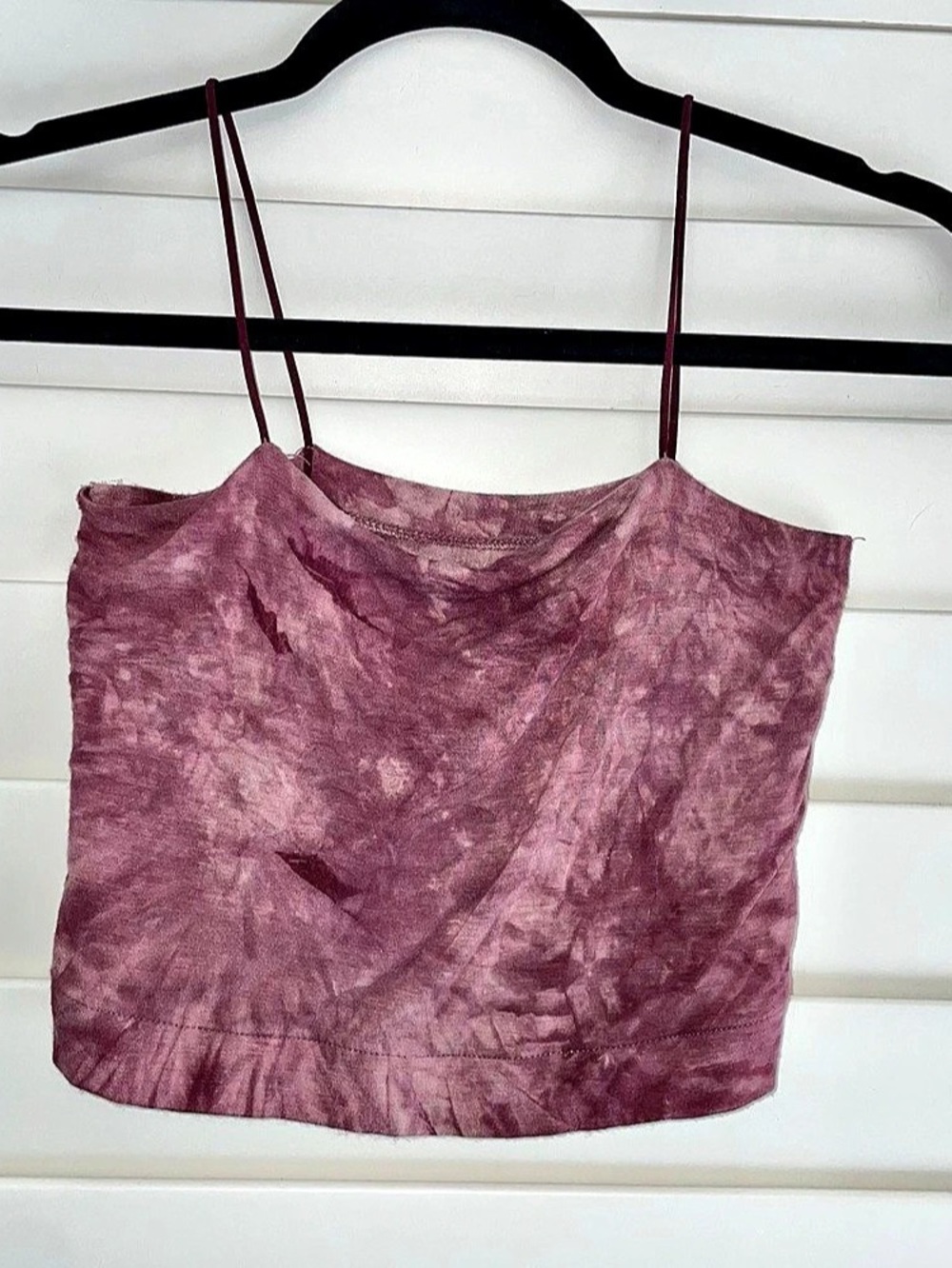 American Eagle AE Tie-Dye Crop Cami Purple Small